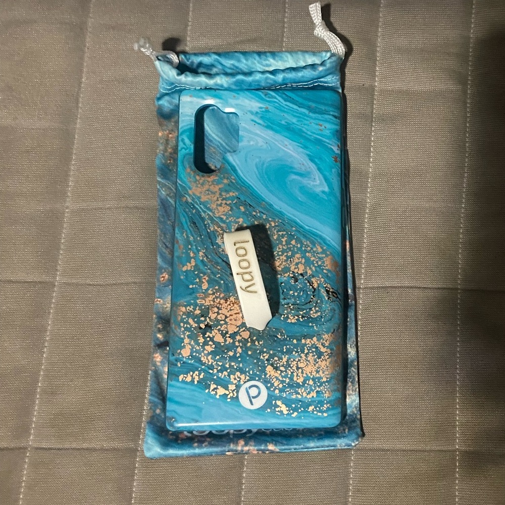 Loopy phone case Samsung Galaxy Note 10+ PLUS Blue Jasper